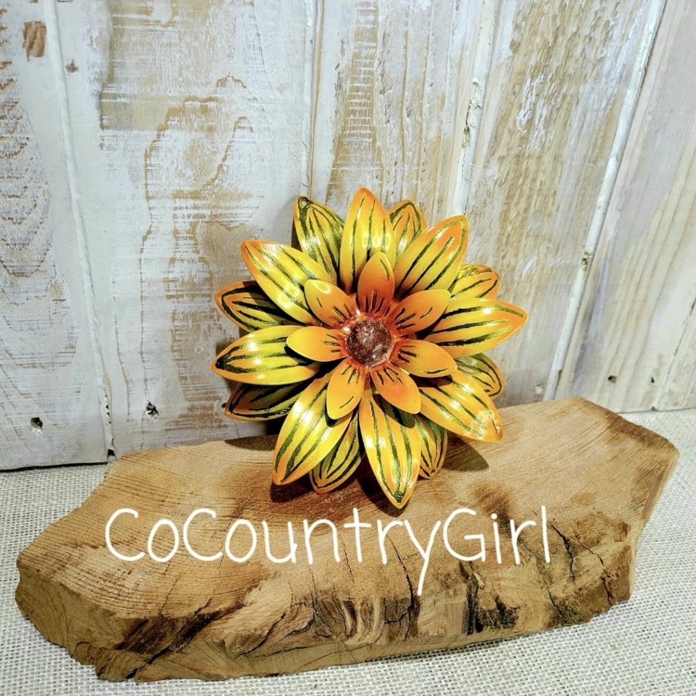 Rustic Farmhouse Metal Flowers